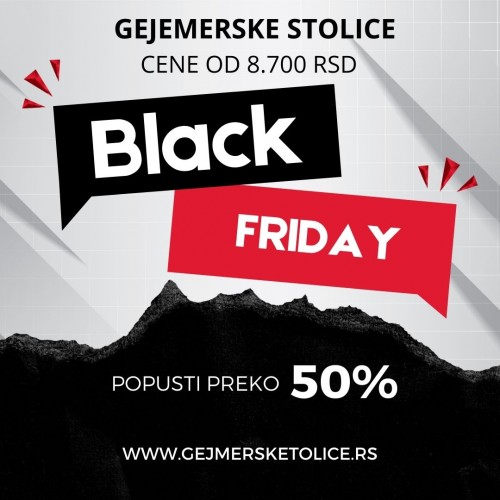 Black Friday Gejmerske stolice